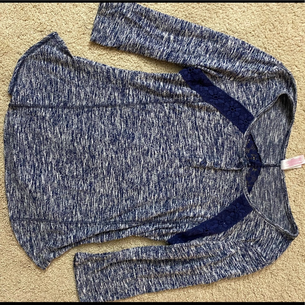 Quarter sleeve tshirt navy blue